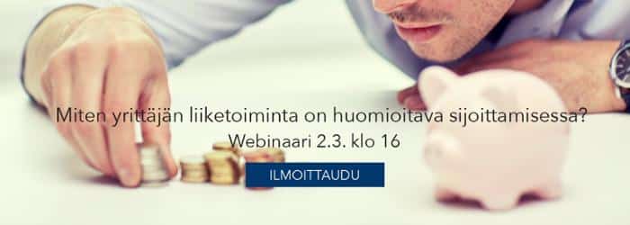 Evli webinaari yrittäjä sijoittaminen 