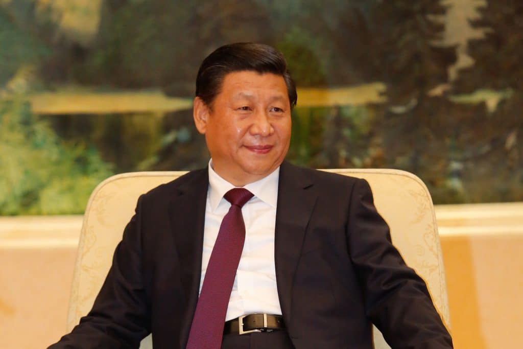 Kiinan presidentti Xi Jinping. Kiina ei taivu.