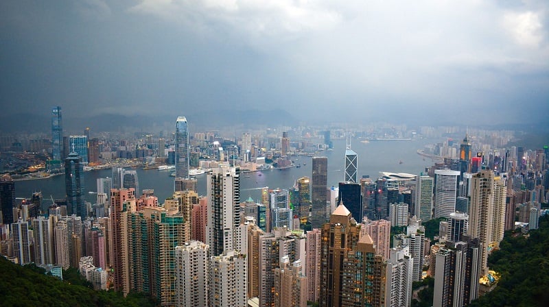 Hong Kong superrikkaat kasvukeskus kaupunki Aasia Kiina talous