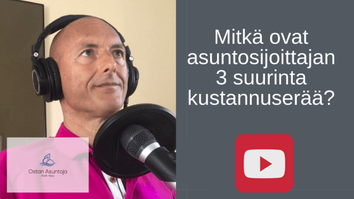asuntosijoittaja kustannuserät asuntosijoittaminen