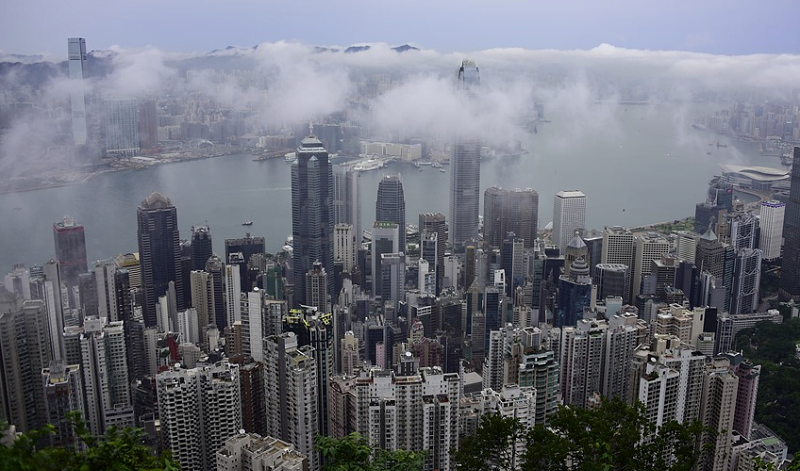 Hongkong kaupunki metropoli talous