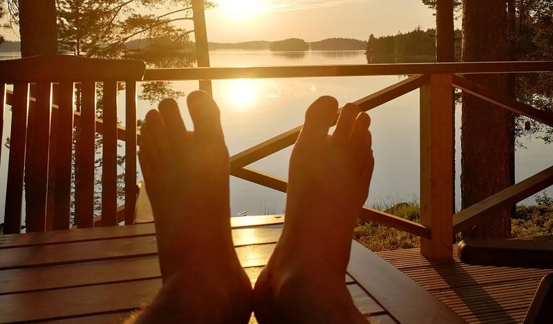 mökki auringonlasku Kimmo Matikainen yksityissijoittaja