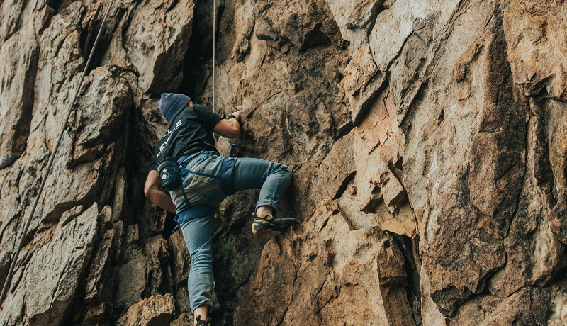vuoristokiipeilijä riski pelko epävarmuus