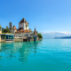 Sveitsi järvi maisema veroparatiisi