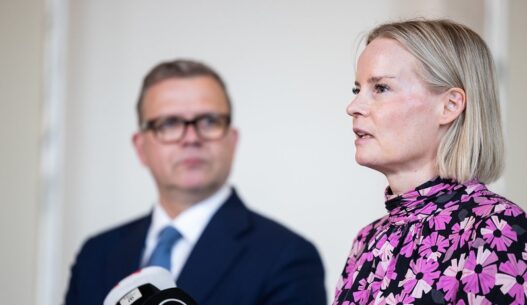 Pääministeri Petteri Orpo ja valtiovarainministeri Riikka Purra