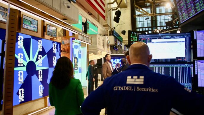 NYSE New York pörssi Wall Street