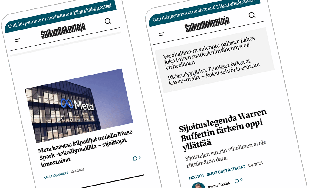 SalkunRakentaja mobiili uutiskirje